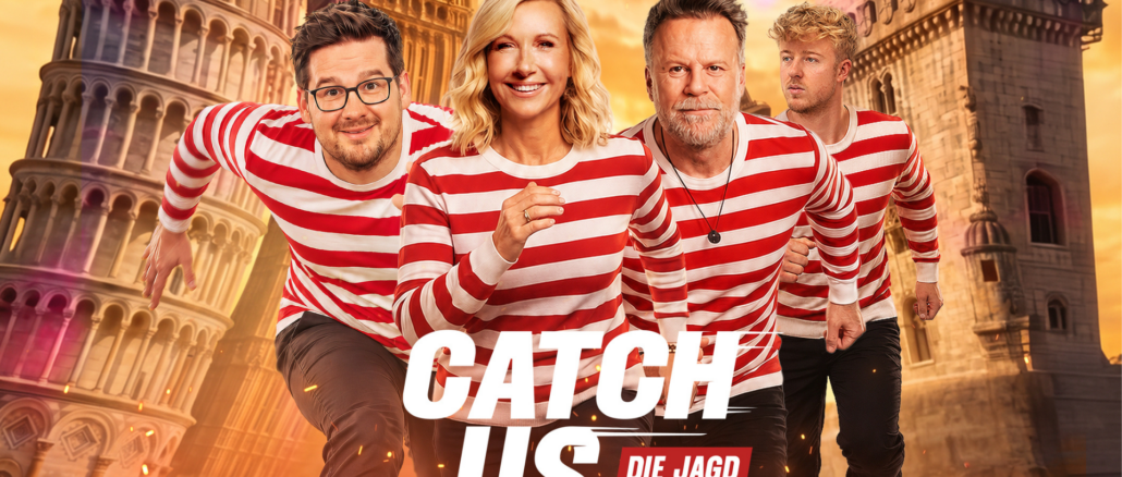 Neue Jagd-Show: Chris Tall und Andrea Kiewel im Ringelshirt auf der Flucht